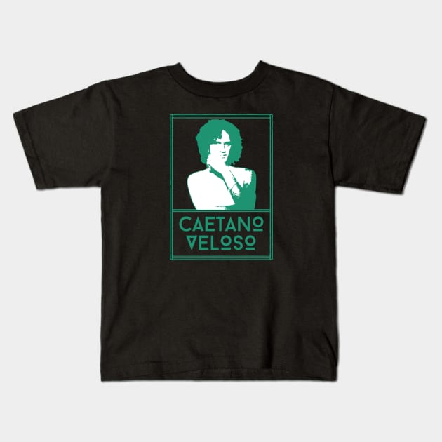 Caetano veloso\\retro fan artwork Kids T-Shirt by MisterPumpkin